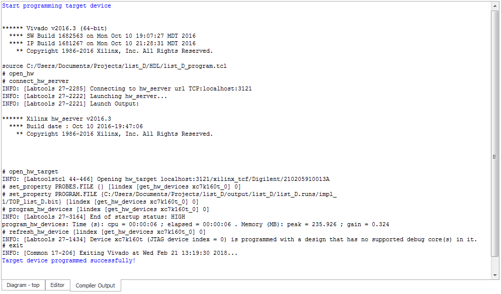 Vivado Programming