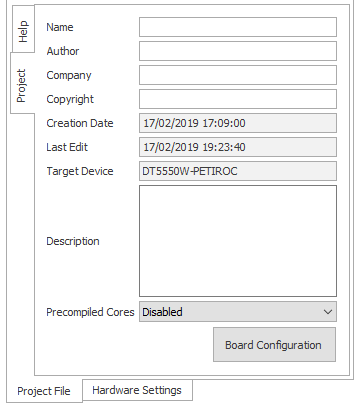 Project Settings