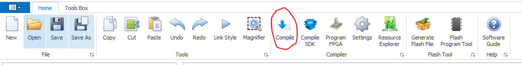 Compile Button