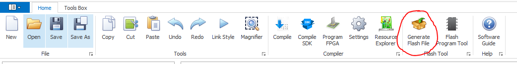 Generate Flash File