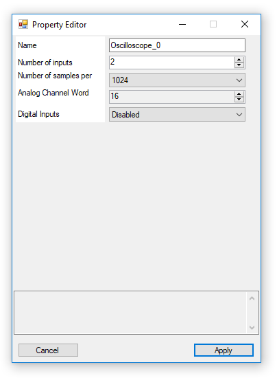 Oscilloscope Configuration