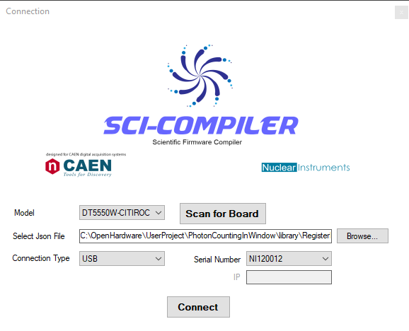 Connection Dialog