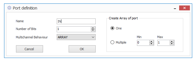 ARRAY Port Configuration