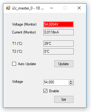 HV/Temperature Sensor Controller