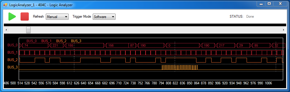 Logic Analyzer Graphic Display